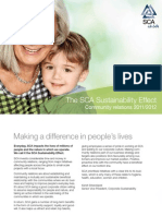 SCA Sustainability Effect - Community Relations 2011/2012