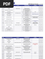 2009 FCW Editorial Calendar