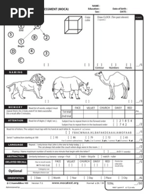 MoCA Test English | PDF