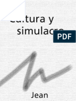 Baudrillard Cultura y Simulacro