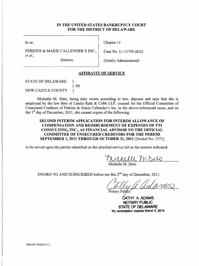 Athy Ia. Adams Notary Public State of Delaware My Commission Expires