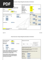 Diesel Generator Sizing Work Sheet