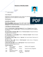 Resume of MD - Abu Saleh