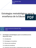 Estrategias Metodológicas para La Enseñanza de La Educación Física