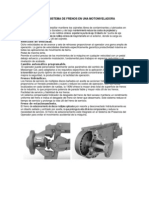 Componentes y funcionamiento del sistema de frenos en motoniveladoras