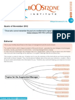 Boostzone Institute - WebReview November 2012