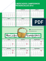 Calendario Mercados Campesinos 2012