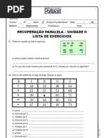 Lista de Multiplos e Divisores