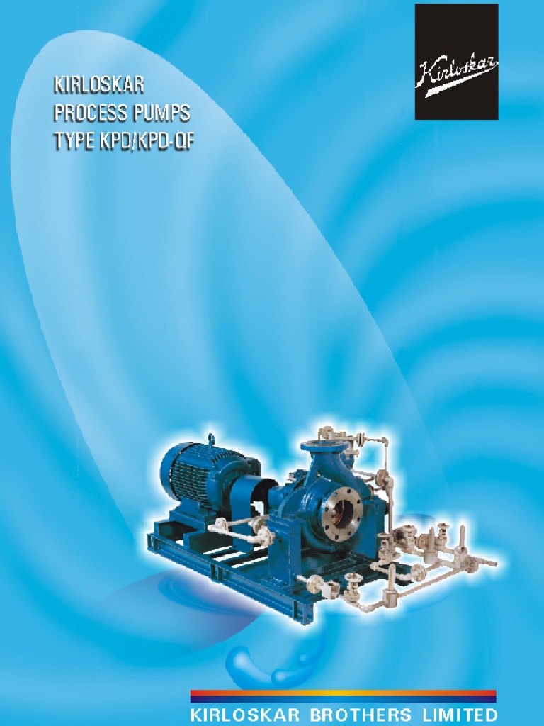 Kirloskar KPD Pump Specifications Guide | PDF | Pump | Bearing (Mechanical)