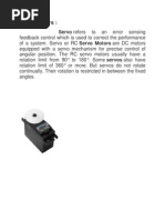 Servo Motor and Quadrature Encoder