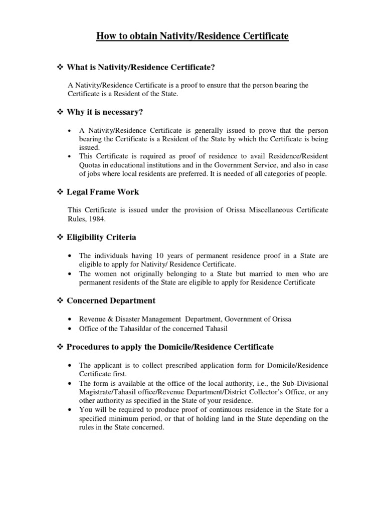how-to-obtain-nativity-or-residence-certificate-pdf-identity