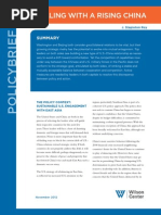 Download Dealing With a Rising China  A Wilson Center Policy Brief by The Wilson Center SN113491352 doc pdf