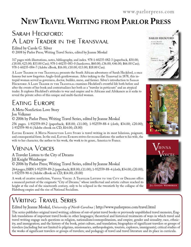 WritingTravelFlyer 2008 | PDF | Travel