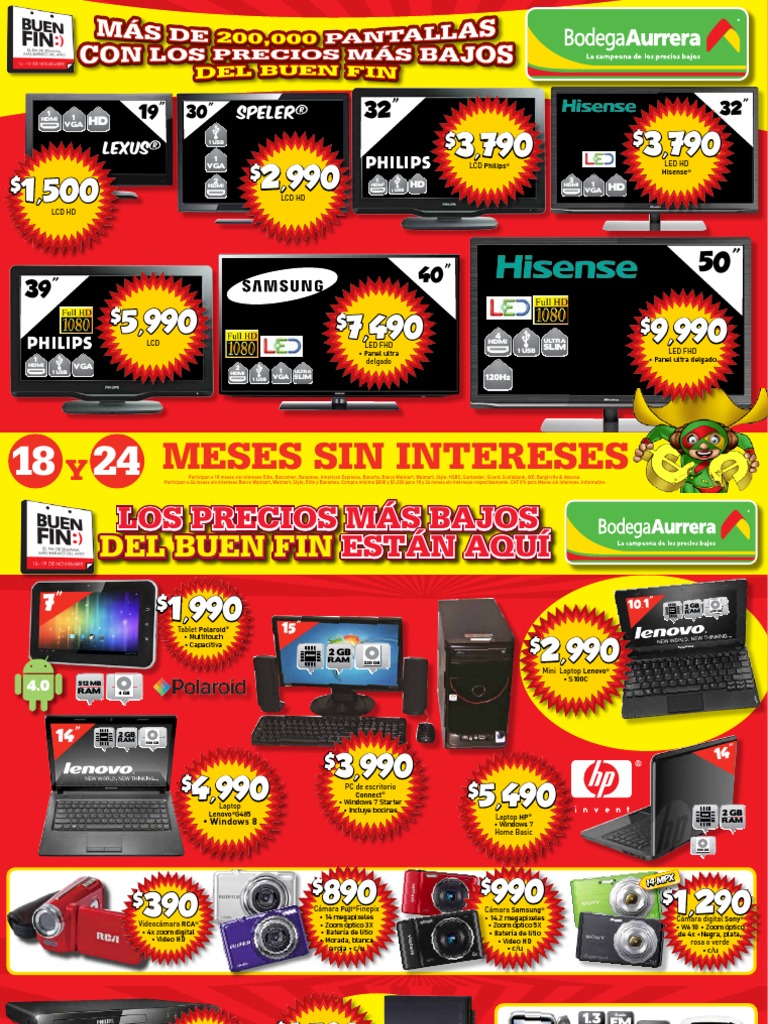 El+Buen+Fin+Bodega+Aurrerá Hardware de la computadora Electrónica Prueba gratuita de 30