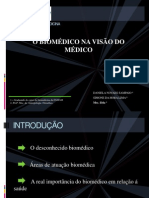 TRABALHO DE ANTROPOLOGIA O BIOMÉDICO NA VISÃO DO MÉDICO