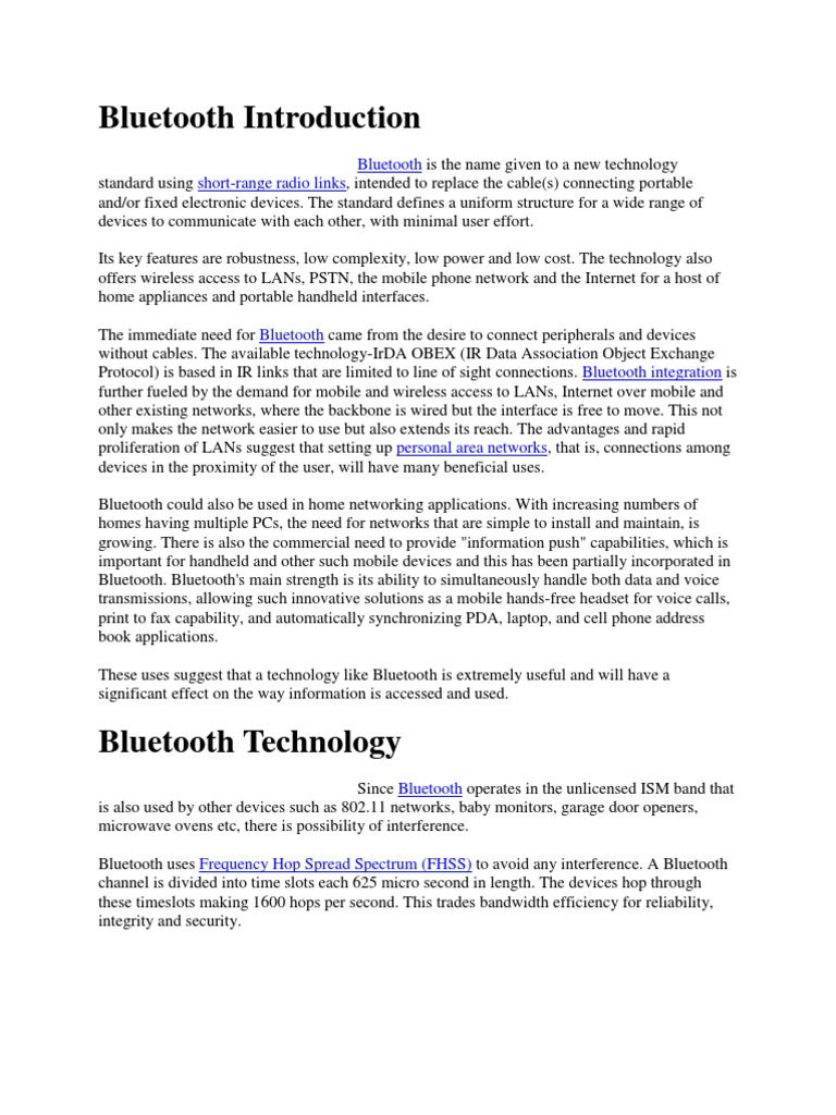 research articles bluetooth