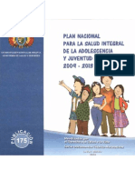 Plan Adolescencia BOLIVIA PDF
