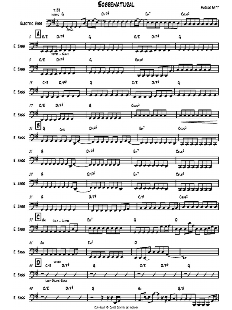 Partituras Sobrenatural Marcos Witt Pdf