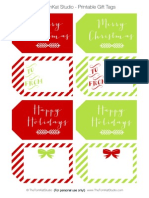 Holiday Gift Tags - The TomKat Studio