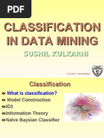 Download Classification algorithms used in Data Mining This is a lecture given to Msc students by Sushil Kulkarni SN11352378 doc pdf