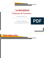 Cardinalidad de Conjuntos de Funciones