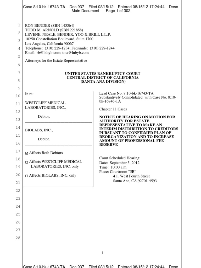 10000022228 | PDF | Chapter 11 | Bankruptcy