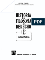 Historia de La Filosofia Del Derecho 2 - Guido Fasso - La Edad Moderna