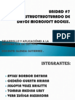 UNIDAD # 7 DISEÑO ESTRUCTURADO DE DATOS