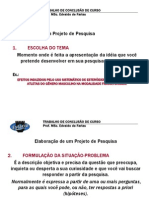 Elaboração de Um Projeto de Pesquisa