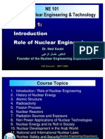 Role of Nuclear Engineering, DR Xoubi