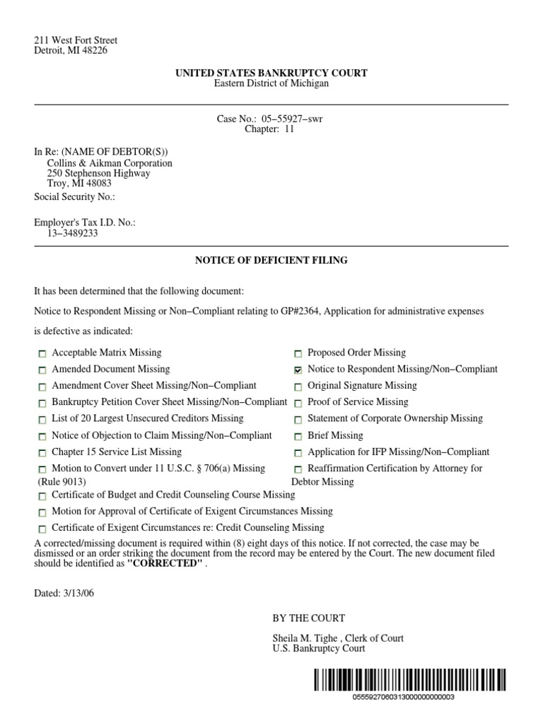United States Bankruptcy Court | PDF