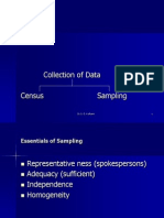 Collection of Data Census Sampling: DR S. G. Kulkarni 1