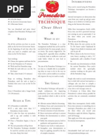 pomodoro cheat sheet