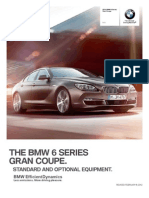 The BMW 6 Series Gran Coupe.: Standard and Optional Equipment