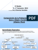 1º Medio Guía N° 3 Composición de la Población Chilena