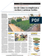 Cuatro Distritos de Lima Ya Empiezan a Promover Los Techos y Azoteas Verdes
