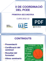 Presentació Seminari PCEE '1213