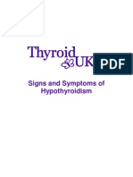 Hypothyroidism Signs and Symptoms