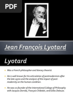 Jean Francois Lyotard