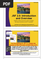 JSF 2.0: Introduction and Overview: For Live Training On JSF 2.x, Please See