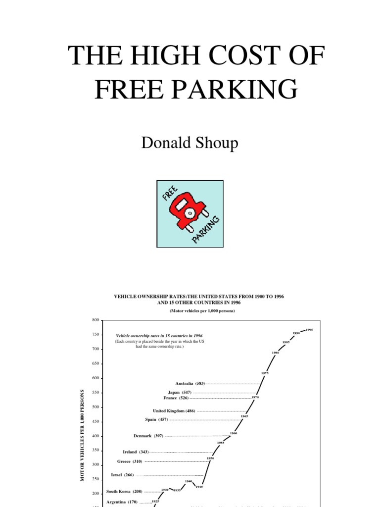 The High Cost of Free Parking Donald Shoup PDF Parking Commuting