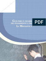 Guia Para El Desarrollo Del Pensamiento a Traves de La Matematica