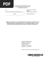 Objection of The C&A Post-Consummation Trust To The Final Fee Applications of (1) KZC Services, LLC and John R. Boken, (2) Akin Gump Strauss Hauer & Feld LLP and (3) Alvarez & Marsal, LLC