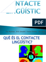 Presentaci Catala Contacte Linguistic 2