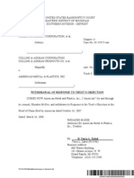 U:/41/41110/010/pld/withdrawal of Response To Objection - Doc LLG