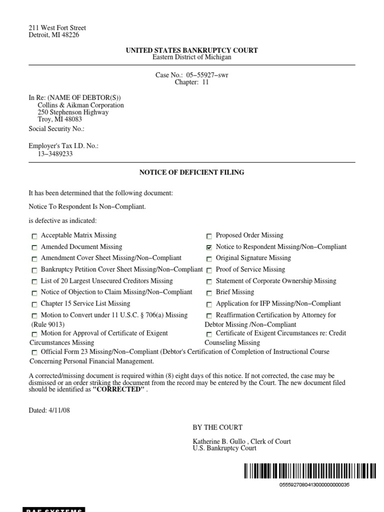 United States Bankruptcy Court | PDF
