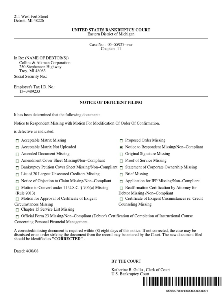 United States Bankruptcy Court | PDF