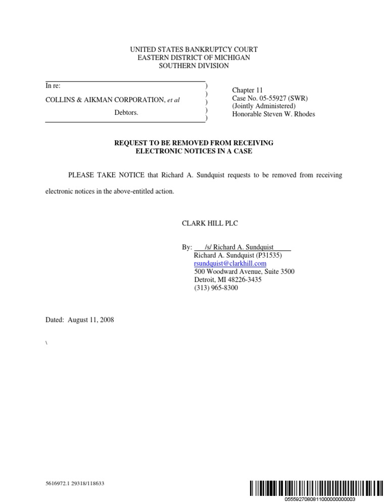 Request to Opt-Out of Electronic Notices | PDF | Law
