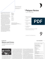 The Platypus Review, 9 - December 2008 (Reformatted For Reading Not For Printing)