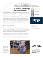 Thin Film Photovoltaics